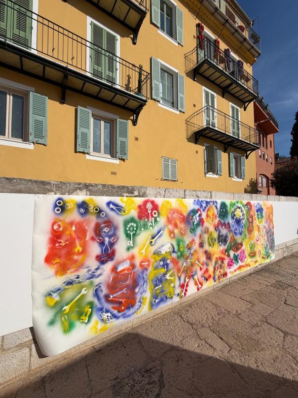 Fresque collective terminée - Agrandir l'image, fenêtre modale